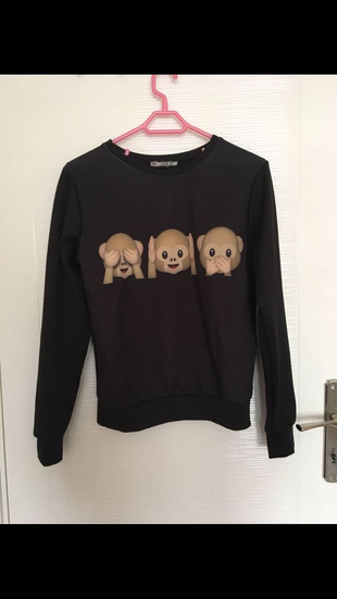 s Beden Üç maymunlu sweatshirt