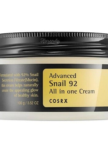 Cosrx - Advanced Snail 92 Cream 100 GR