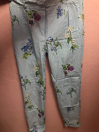 Çiçekli yazlık pantolon