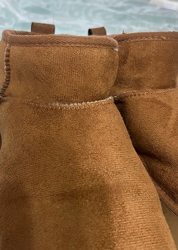 Kahverengi Süet Dolgu Topuklu Kadın Bot - Görsel 2