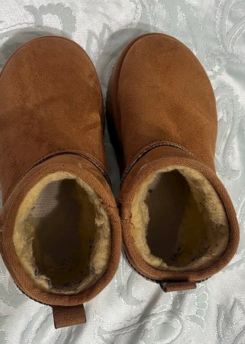 Kahverengi Süet Dolgu Topuklu Kadın Bot - Görsel 4