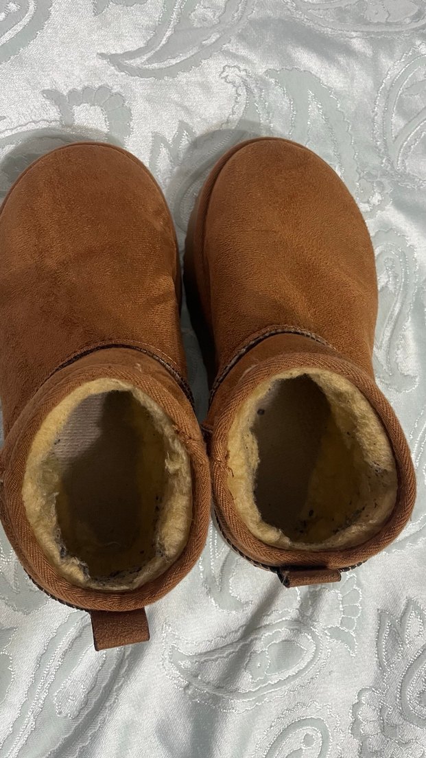 Kahverengi Süet Dolgu Topuklu Kadın Bot - Görsel 4