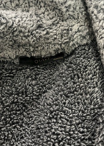 , uzun kollu, yılan desenli gri kazak - Görsel 3