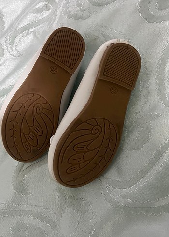 Kız Çocuk Beyaz Fiyonk Detaylı Babet - Görsel 3