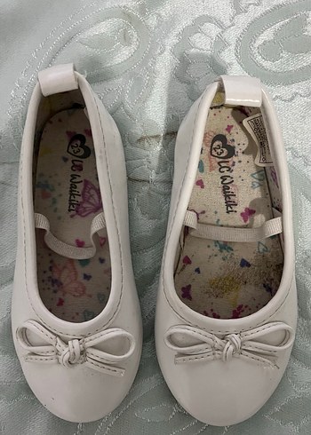 Kız Çocuk Beyaz Fiyonk Detaylı Babet - Görsel 2