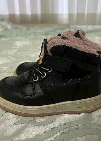 Kız Çocuk Siyah Kürklü Minnie Mouse Bot - Görsel 2