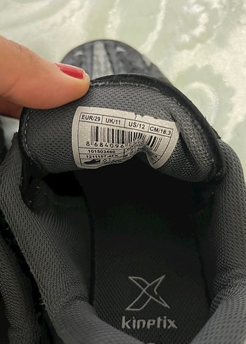Erkek Çocuk Siyah Kinetix Desenli Spor Ayakkabı - Görsel 3