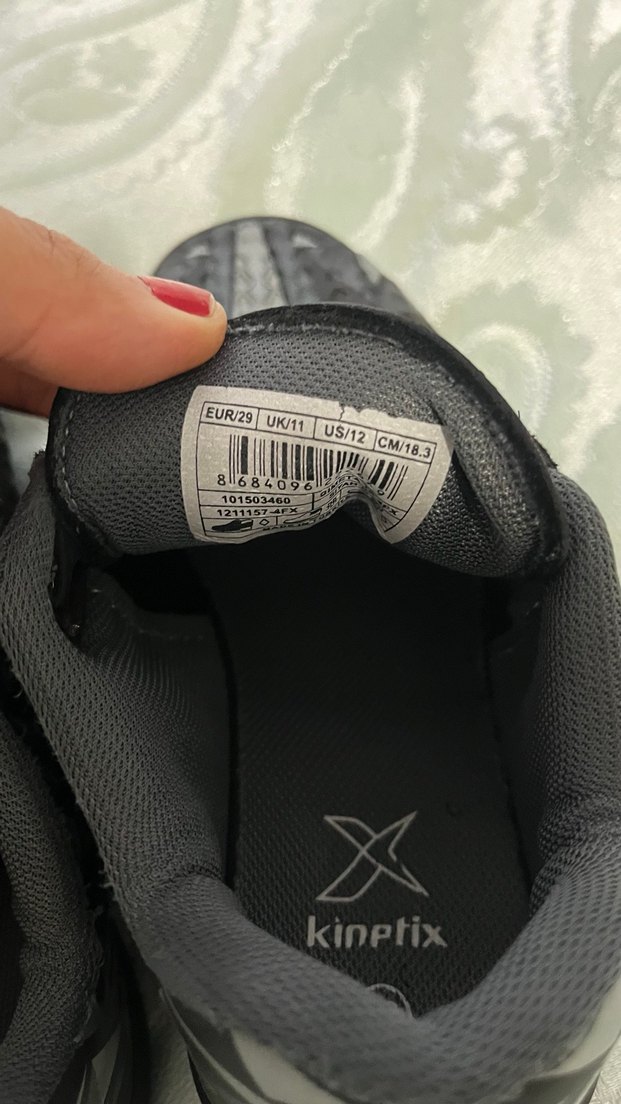 Erkek Çocuk Siyah Kinetix Desenli Spor Ayakkabı - Görsel 3