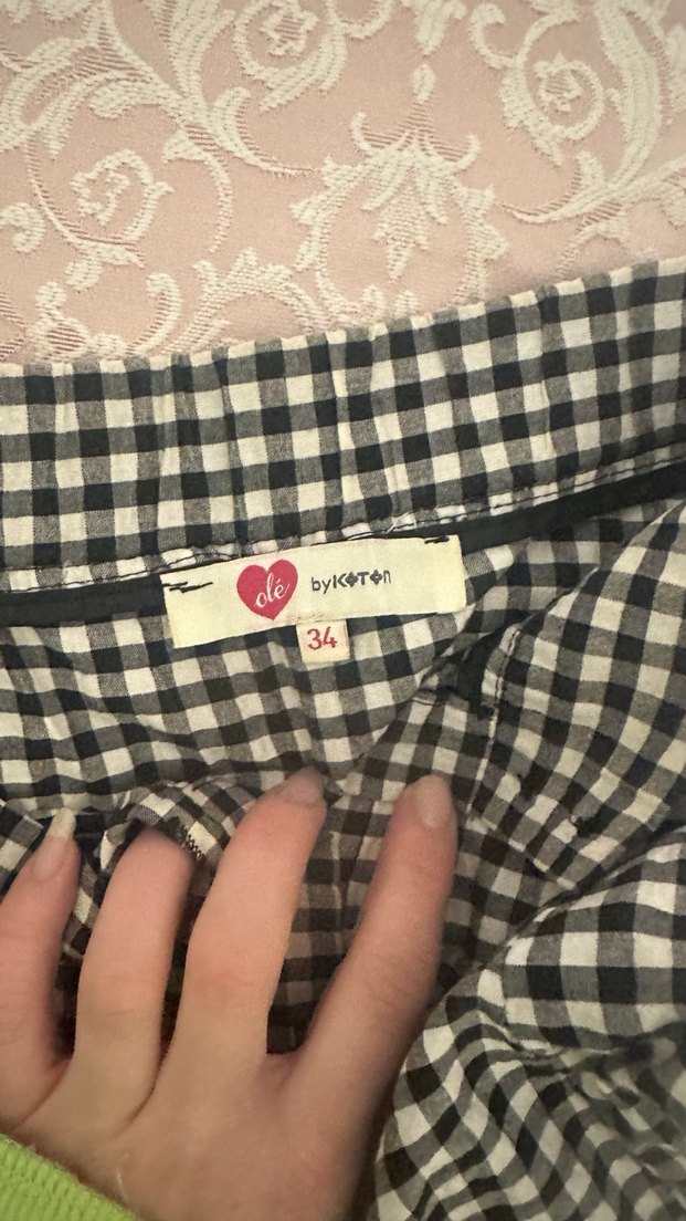 Pötikare Desenli yırtmaçlı etek - Görsel 3