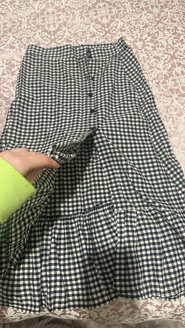 Pötikare Desenli yırtmaçlı etek - Görsel 2