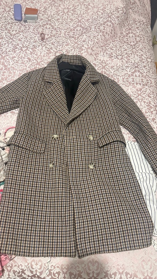 Pull bear ekose kaban - Görsel 3