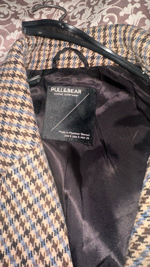 Pull bear ekose kaban - Görsel 4