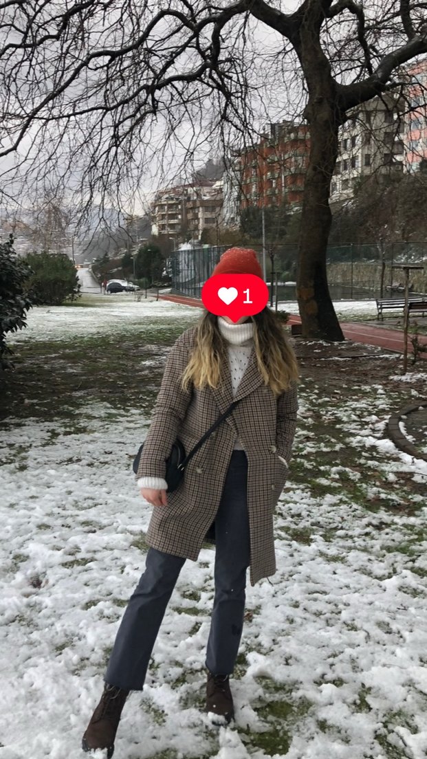 Pull bear ekose kaban - Görsel 2