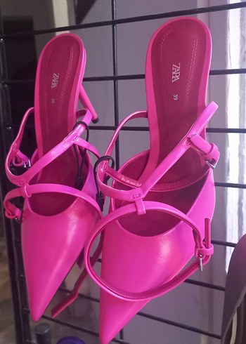 Zara Zara Pembe Stiletto Kadın Ayakkabı