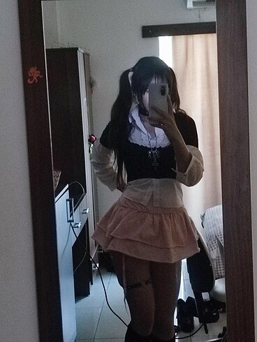 s Beden pembe Renk Pembe mini etek