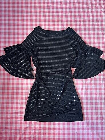 Işıltılı mini elbise