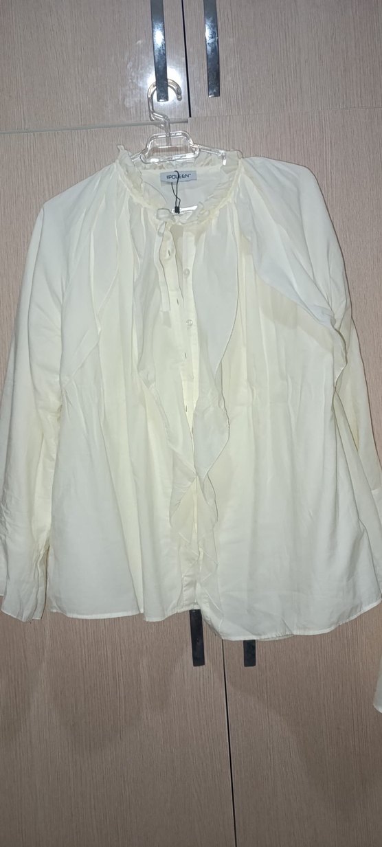 Beyaz Pamuklu Pileli Uzun Etek - Görsel 2