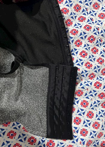 Gri simli Nakışlı Strappy Bustiyer - Görsel 3