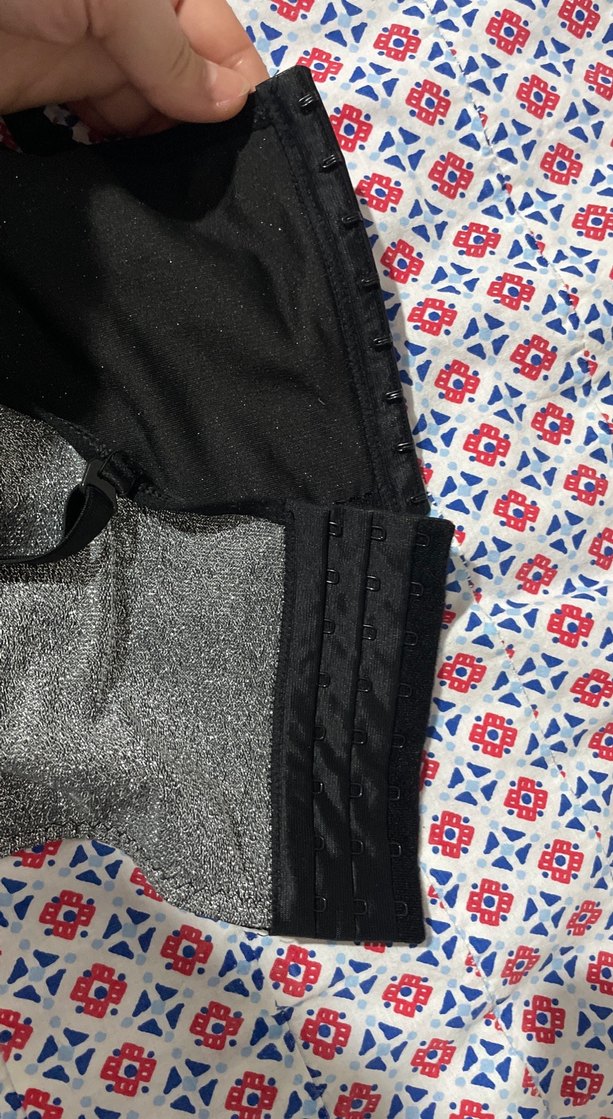 Gri simli Nakışlı Strappy Bustiyer - Görsel 3