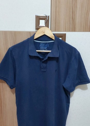 Erkek Lacivert Denim Polo Tişört