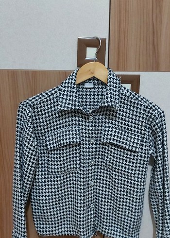 Düğmeli Uzun Kollu Kız Çocuk Gömlek - Görsel 2