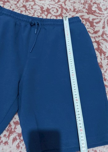 Erkek Mavi Rahat Kesim Midi Şort - Görsel 3