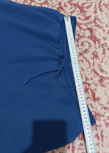 Erkek Mavi Rahat Kesim Midi Şort - Görsel 5