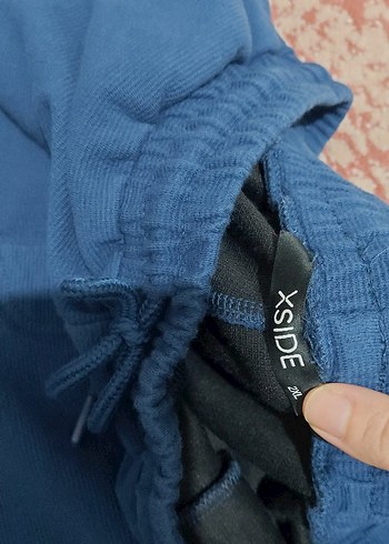 Erkek Mavi Rahat Kesim Midi Şort - Görsel 6