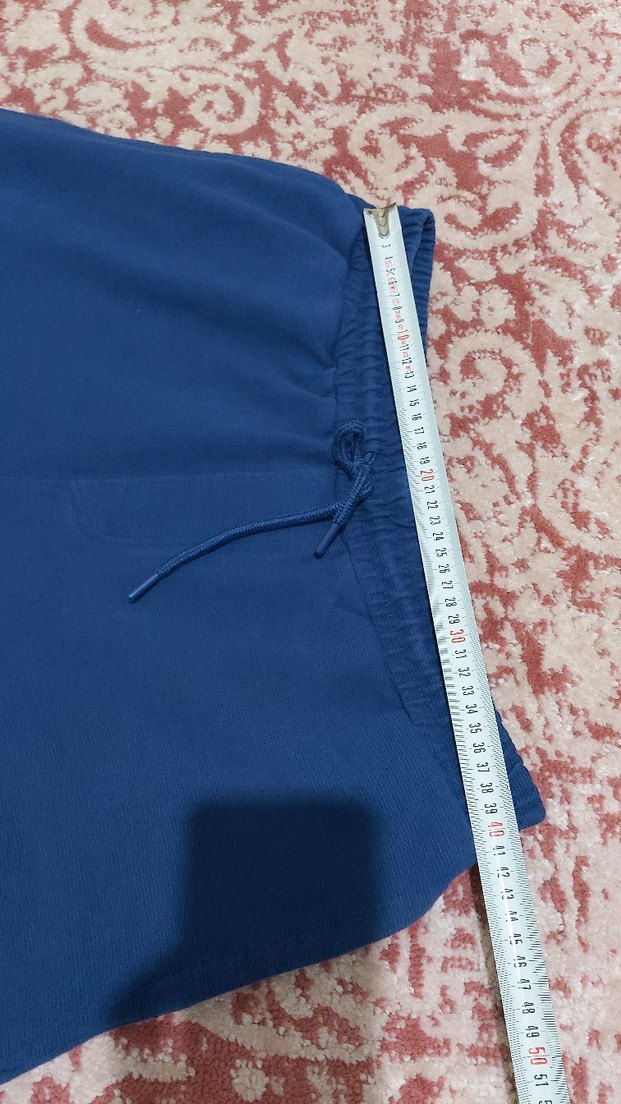 Erkek Mavi Rahat Kesim Midi Şort - Görsel 5