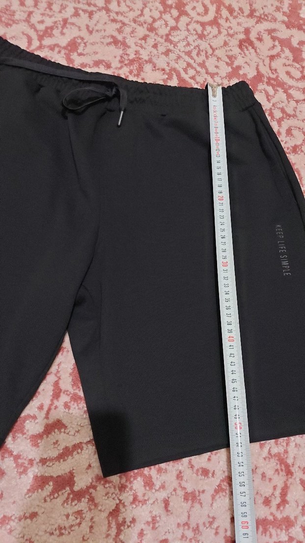 Siyah Rahat Kesim Erkek Şort - Görsel 3