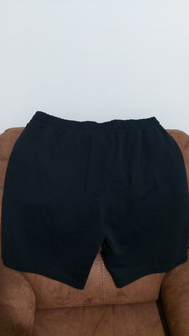 Siyah Rahat Kesim Erkek Şort - Görsel 2