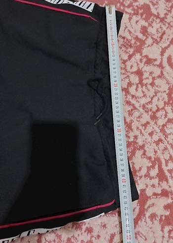 Siyah Elastik Bel Kısa Spor Şort - Görsel 6