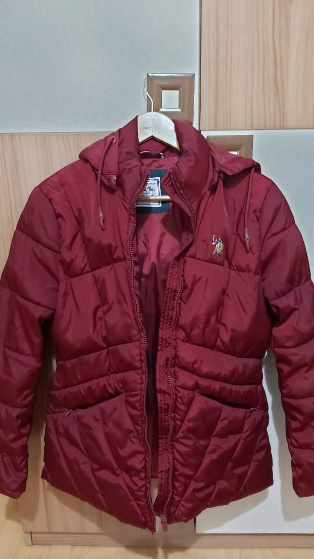 Bordo Kadın Midi Kışlık Ceket - Görsel 2