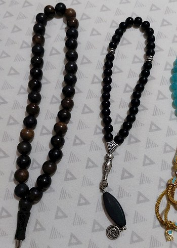 Erkek Turkuaz Tesbih Bohem Minimalist - Görsel 3