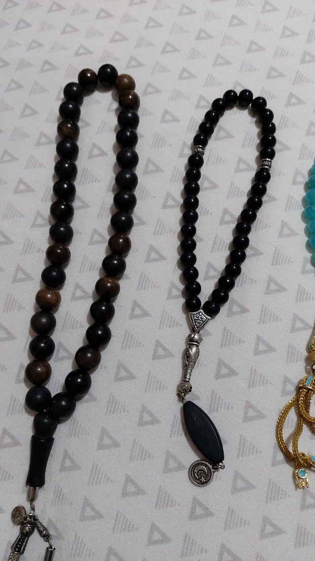 Erkek Turkuaz Tesbih Bohem Minimalist - Görsel 3