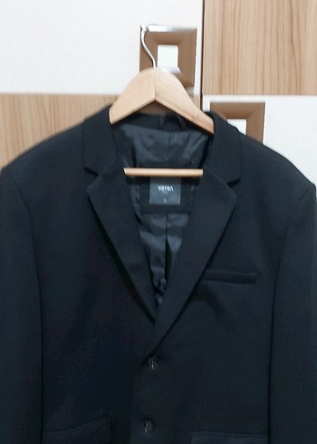 Erkek Siyah Düğmeli Ofis Takım Ceketi - Görsel 3