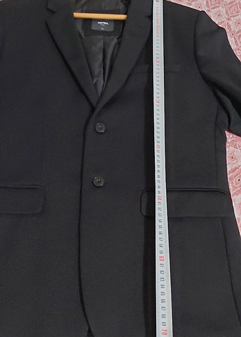 Erkek Siyah Düğmeli Ofis Takım Ceketi - Görsel 6