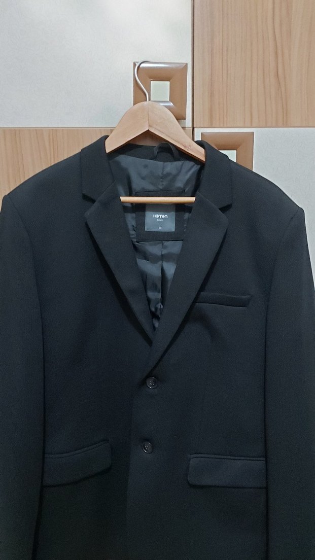 Erkek Siyah Düğmeli Ofis Takım Ceketi - Görsel 2