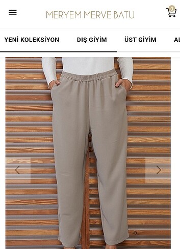 40 Beden Meryem merve batu ital krep havuc pantolon