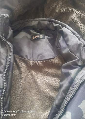 Erkek Kamuflaj Desenli Kürklü Mont - Görsel 2