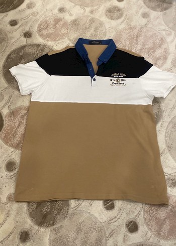 Erkek Bej Renkli Polo Yaka Tişört - Görsel 2