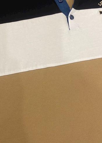 Erkek Bej Renkli Polo Yaka Tişört - Görsel 4