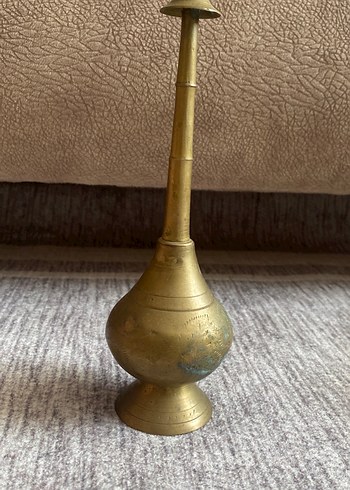 H&M Home Parlak Altın Renkli İnce Boyunlu Vazo