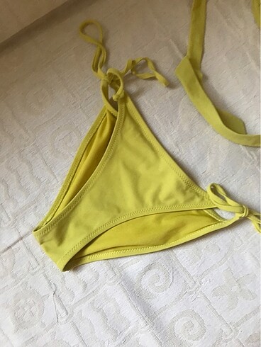 Penti penti sarı bikini takımı