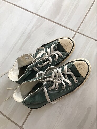 37 Beden haki yeşil orijinal converse