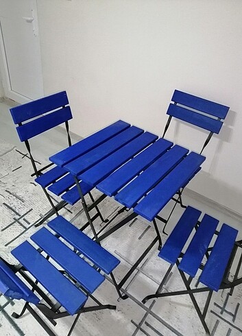 Beden sarı Renk İkea Balkon masa sandalye seti