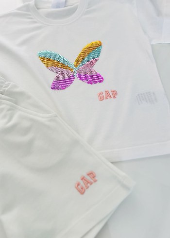 Gap KELEBEK DESENLİ ŞORTLU TAKIM