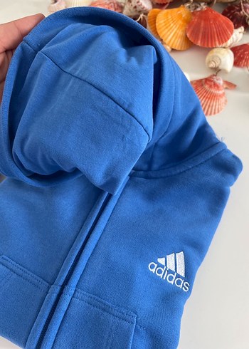 Adidas MAVİ KAPÜŞONLU ALT ÜST TAKIM