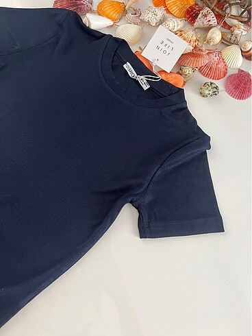 s Beden LACİVERT BİSİKLET YAKA TSHIRT