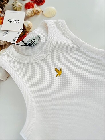 s Beden beyaz Renk EKRU FİTİLLİ ATLET TSHIRT